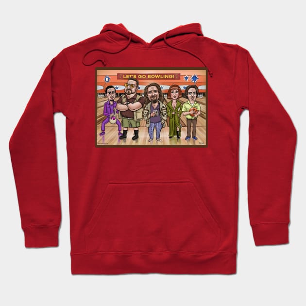 The Big Lebowski Hoodie by mcillustrator